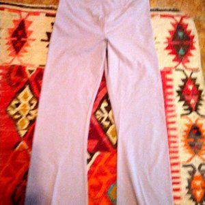 NWT VictoriasSecret PINK Active V Cotton Cross-Over Flare L mauve blush leggings